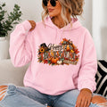 Happy Thanksgiving Hoodie, Autumn Foliage, Turkey, Pumpkins (Sweatshirt/Hoodie)