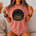 Scaredy Cats Halloween Shirt, Retro Black Cat Pumpkin Graphic Tee