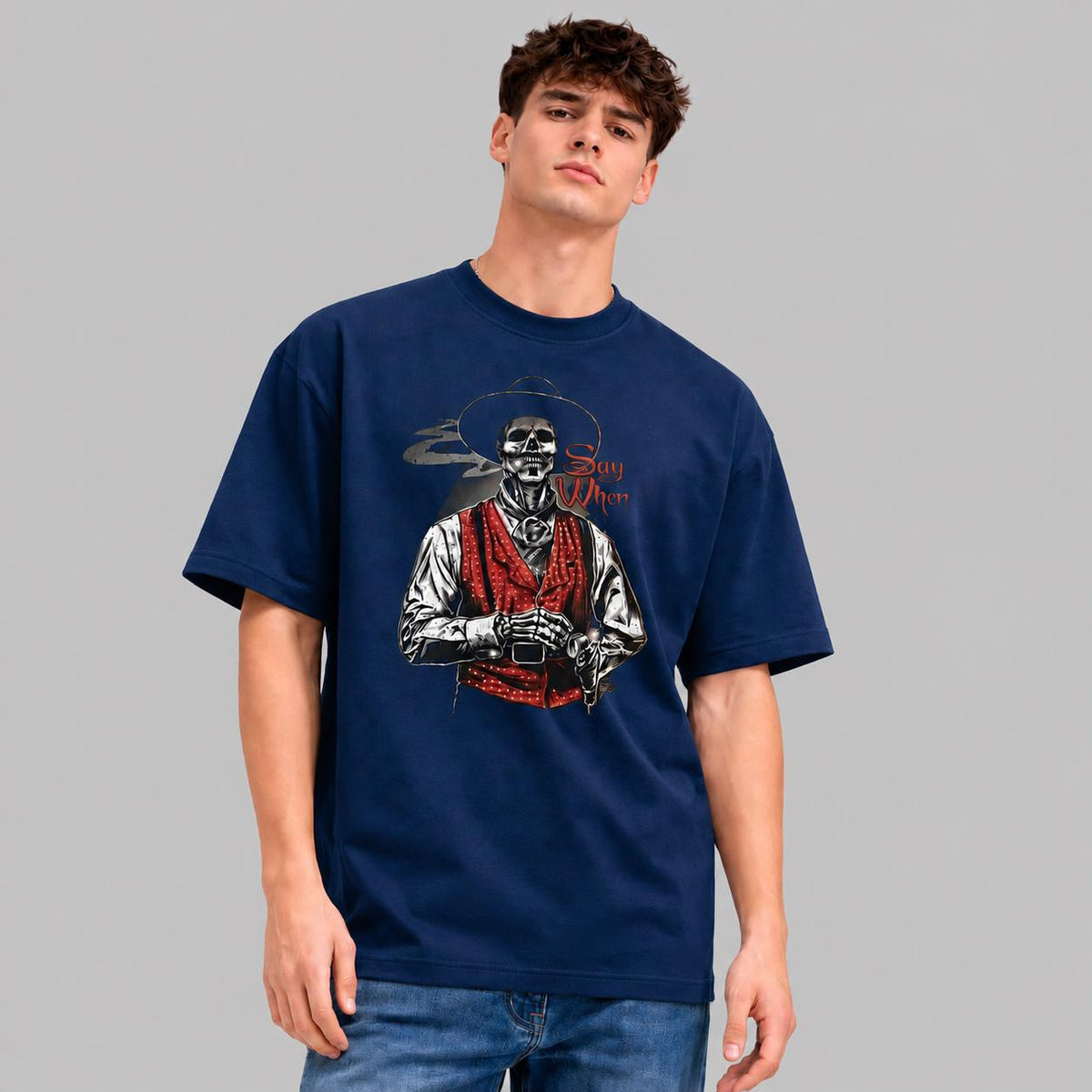 Vintage Cowboy Skeleton Shirt, Western Graphic Tee, Gothic Western T-Shirt, Retro Outlaw Cowboy Shirt, Unisex Skull Tee, Rodeo Gift