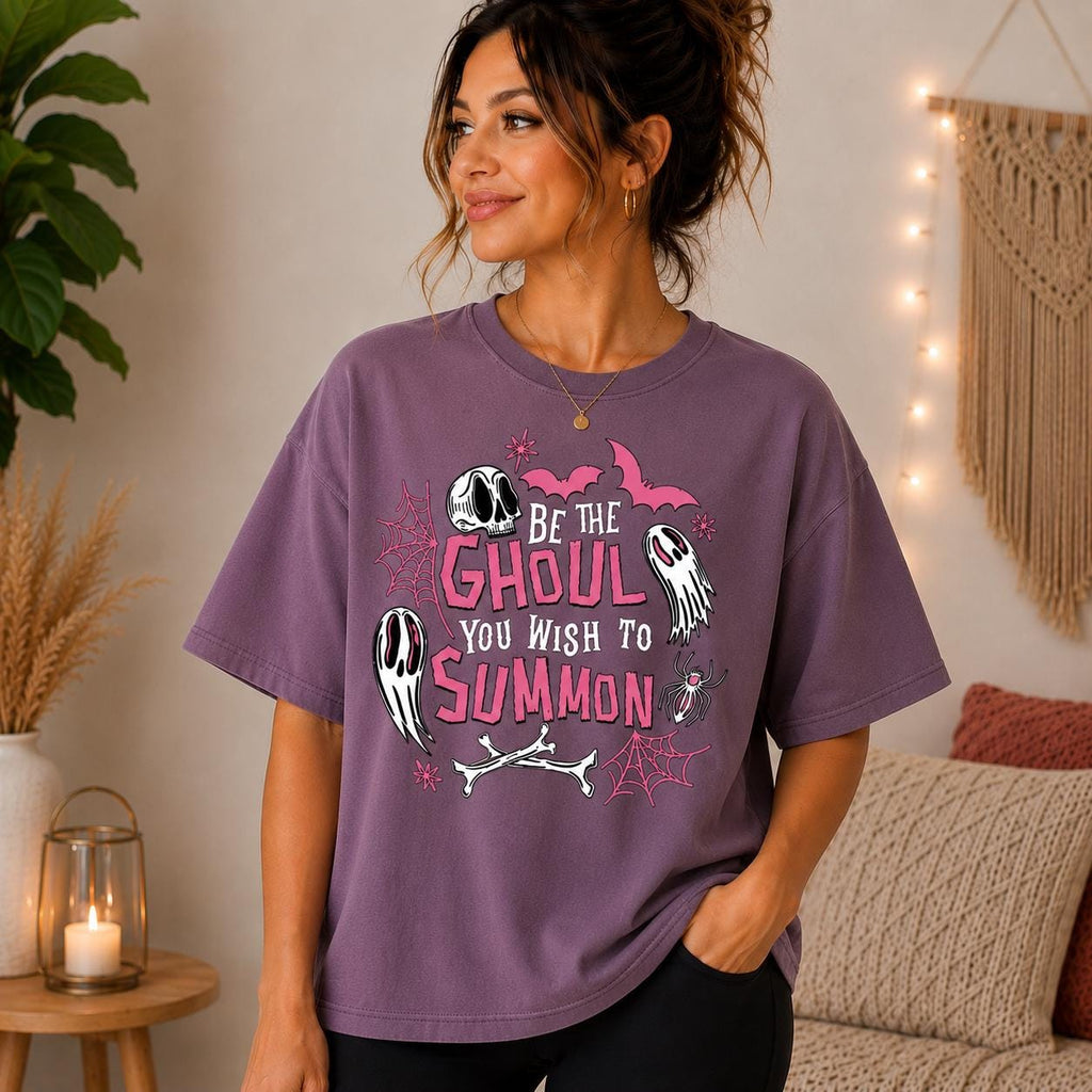 Ghost Skull Spiderweb Halloween Graphic Tee, Spooky Season Shirt