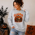 Vintage Halloween Town Sweatshirt, Pumpkin Haunted Village Crewneck