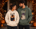 Matching Halloween Couple Sweatshirt, His Boo Her Beauty Hoodie, Spooky Ghost Tee, Cute Fall Couple Outfit, Dark Streetwear, Spooky Couple