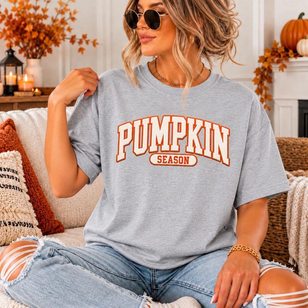 2026 Pumpkin Spice Season Hoodie, Varsity Fall Graphic Sweatshirt